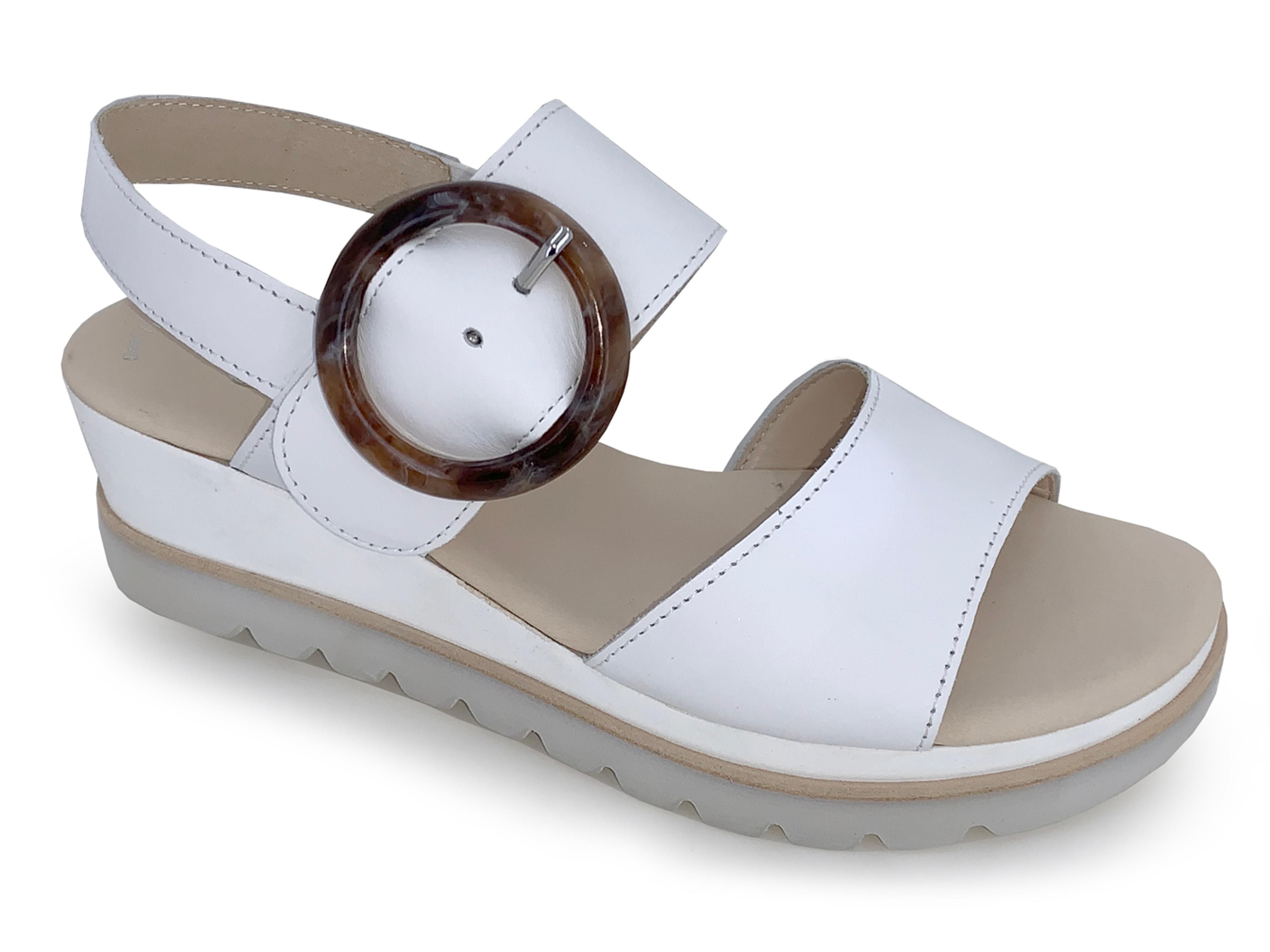 Gabor 4.645 Mia Women`s Sandal White : The Shoe Spa
